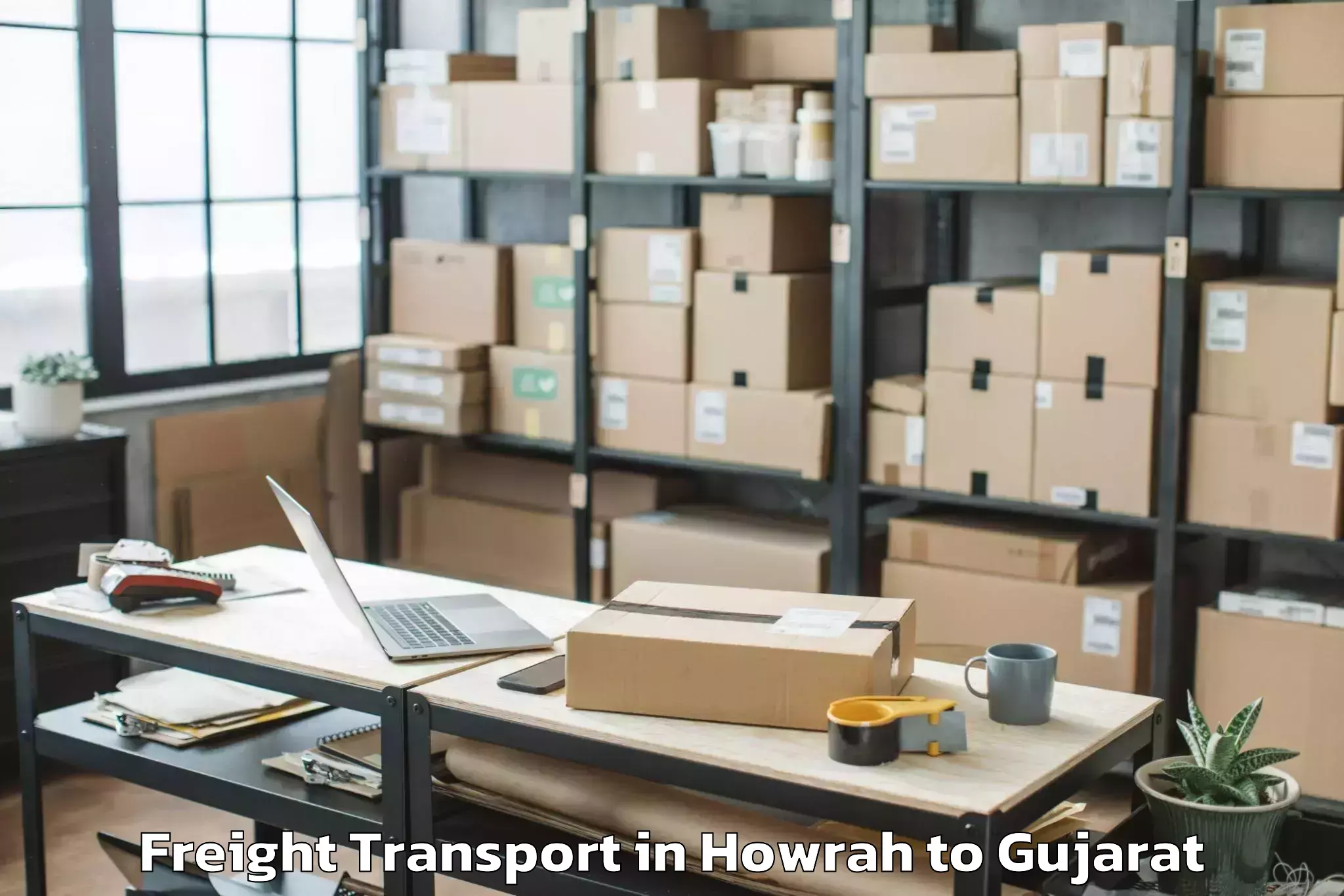 Book Howrah to Ranavav Freight Transport